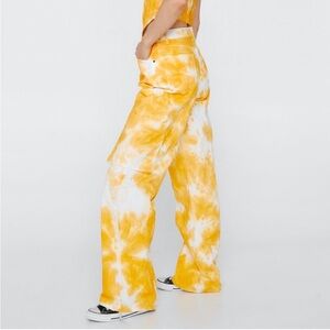 NWT Tie Dye Denim Pocket Detail Cargo Jean size 8